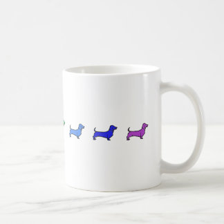 Daschund regnbågemugg kaffemugg