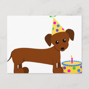 DaschundBDay Kort