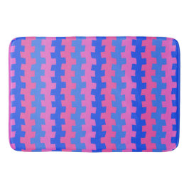Dash Blue and Rosa Chemistry Bath Mat Badrumsmatta