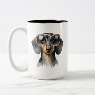 Dash Dachshund Watercolor Mugg