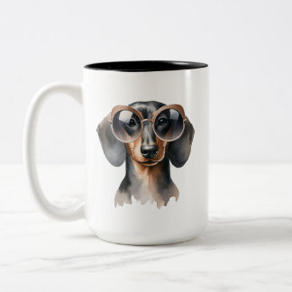 Dash Dachshund Watercolor Mugg