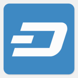 DASH-etikett D1 Fyrkantigt Klistermärke