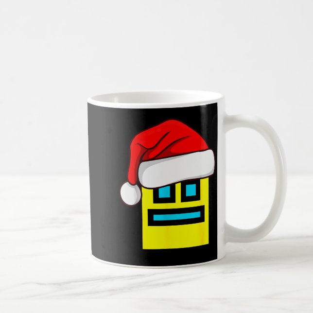 Dash Geometry Repeat Christmas Santa Hat Game Vide Kaffemugg (Höger)
