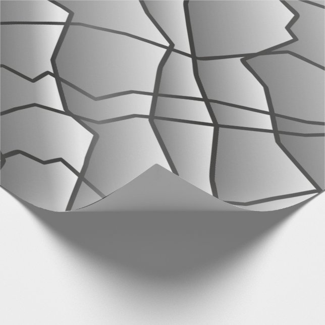 Dash Monochrome Geometric Mesh Effect Presentpapper (Hörn)