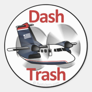Dash Sopor (USAir Express Livery) Runt Klistermärke