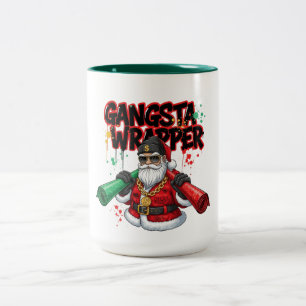 Dashande genom degen jul Två-Tonad mugg