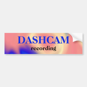 Dashcam Bumper Sticker Bildekal
