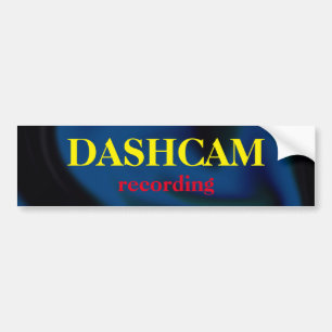 Dashcam Bumper Sticker Bildekal