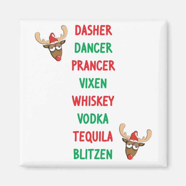 Dasher Dancer Magnet (Framsidan)