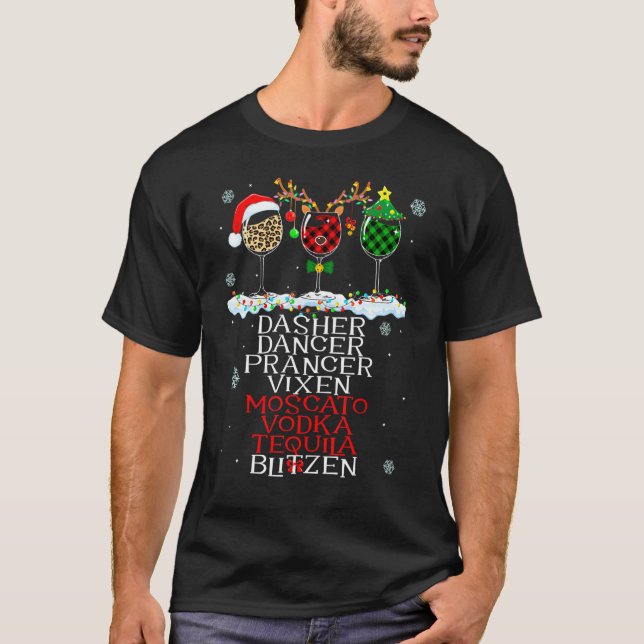 Dasher Dancer Prancer Alcohol Dasher dancer women T Shirt (Framsida)