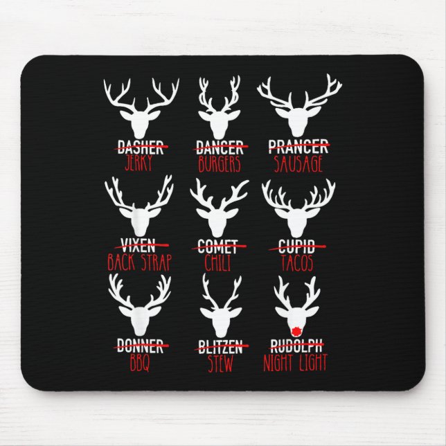 Dasher Dancer Prancer & Bourbon julfirande Musmatta (Framsidan)