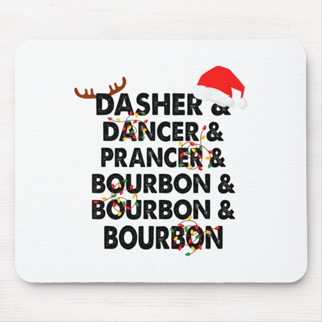 Dasher Dancer Prancer & Bourbon julfirande Musmatta (Framsidan)
