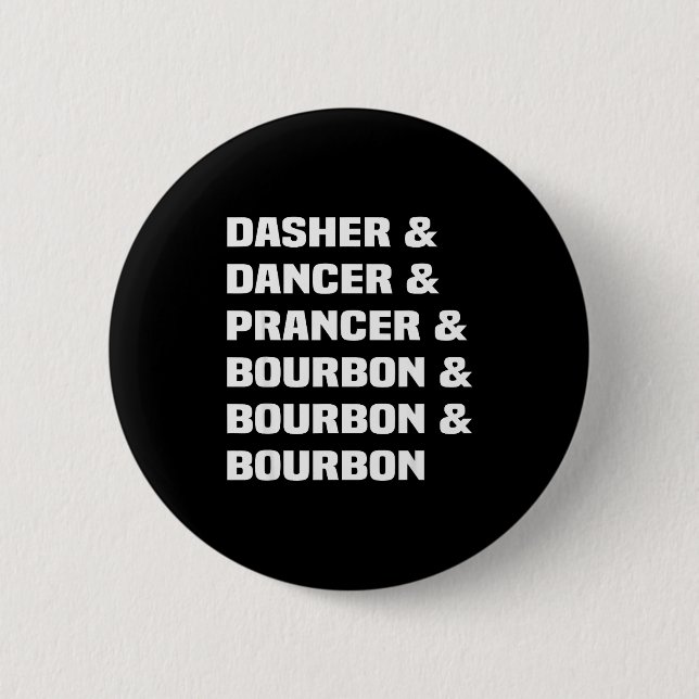 Dasher Dancer Prancer Och Bourbon Jul Knapp (Framsida)