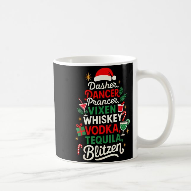 Dasher Dancer Prancer Vixen Moscato Vodka Tequila  Kaffemugg (Höger)