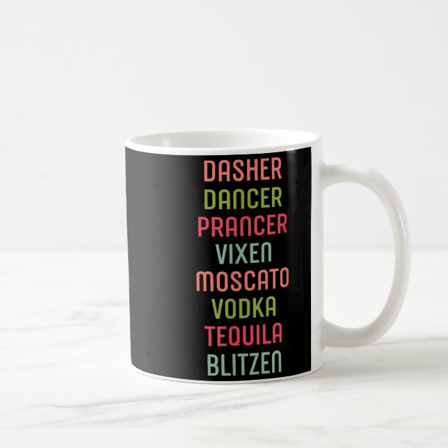 Dasher Dancer Prancer Vixen Moscato Vodka Tequila  Kaffemugg (Höger)