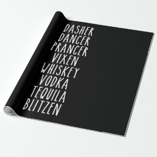 Dasher Dancer Prancer Vixen Whiskey Vodka Tequila Presentpapper