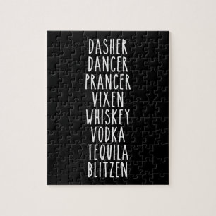 Dasher Dancer Prancer Vixen Whiskey Vodka Tequila Pussel