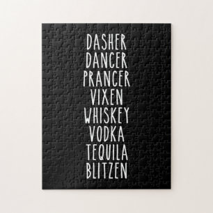 Dasher Dancer Prancer Vixen Whiskey Vodka Tequila Pussel