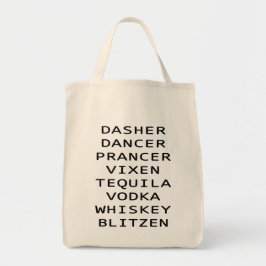 Dasher Dancer Vixen Vodka Tequila Whiskey Blitzen Tygkasse