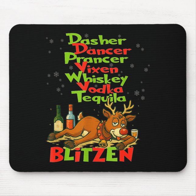 Dasher Dancer Whiskey Vodka Tequila Blitzen Kristu Musmatta (Framsidan)