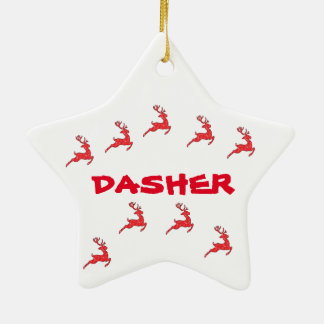 DASHER-ORNAMENT (REINDEERS) JULGRANSPRYDNAD KERAMIK