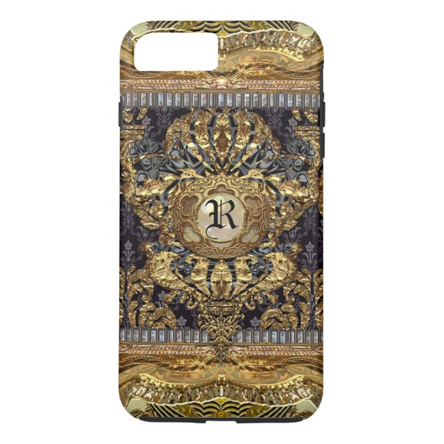 Dashford Royal    ElegantBaroque Monogram Plus Case-Mate iPhone Skal (Baksida)