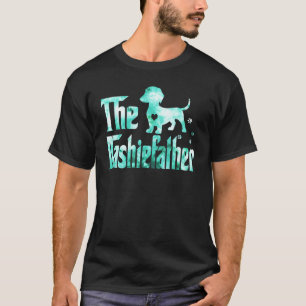 Dashieftern Dachshund Tie Dye Wiener Hund Pappa T Shirt