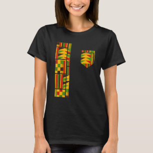 Dashiki Costume Traditional African Kente Skriv ut T Shirt