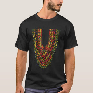 Dashiki Kente Art Manar Boys Black T Shirt