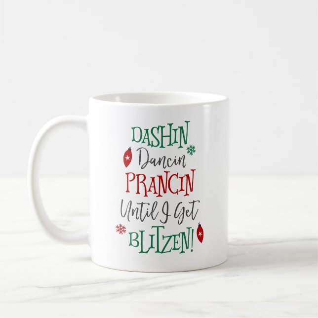 Dashin Dancin Prancin jul Kaffemugg (Vänster)