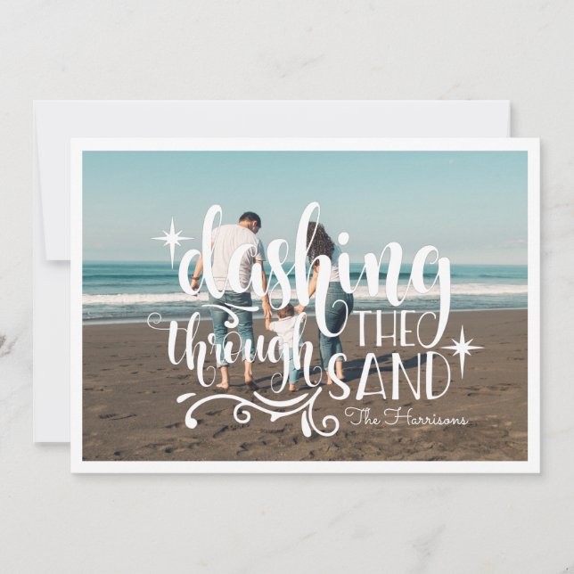 Dashing Through Sanden | Fotokollagekort (Framsida)