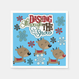 Dashing Throw The Snow Pappersservett