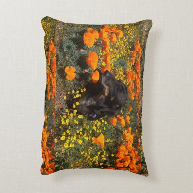 DashshundDekorfyllning Prydnadskudde (Baksidan(Vertikal))