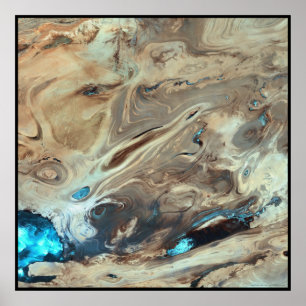 Dasht-e Kevir Underbar Salt Desert Iran Poster