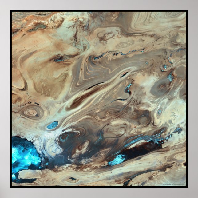 Dasht-e Kevir Underbar Salt Desert Iran Poster (Framsidan)