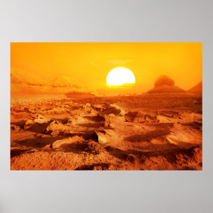 Dasht-e Lut-skändare - världens varmaste ställe. S Poster