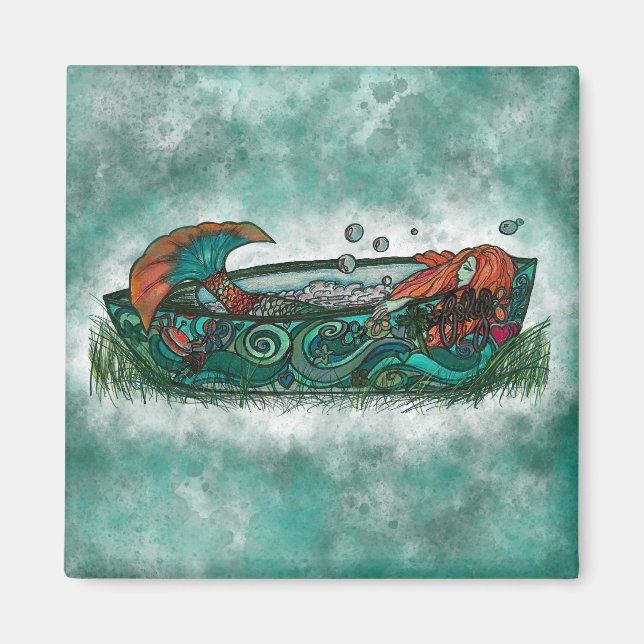 dåsig flicka magnet (Framsidan)