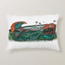 dåsig flicka prydnadskudde