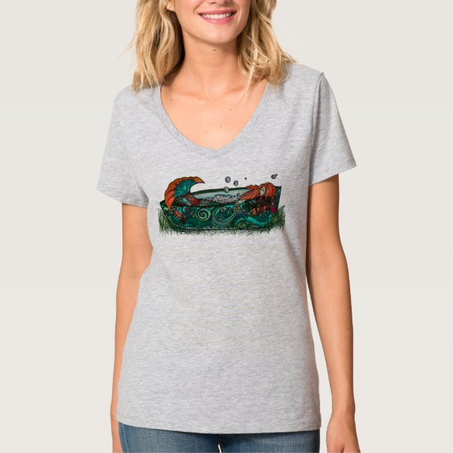 dåsig flicka t shirt (Framsida)