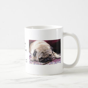 Dåsig mopskaffemugg kaffemugg