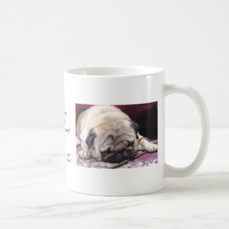 Dåsig mopskaffemugg kaffemugg