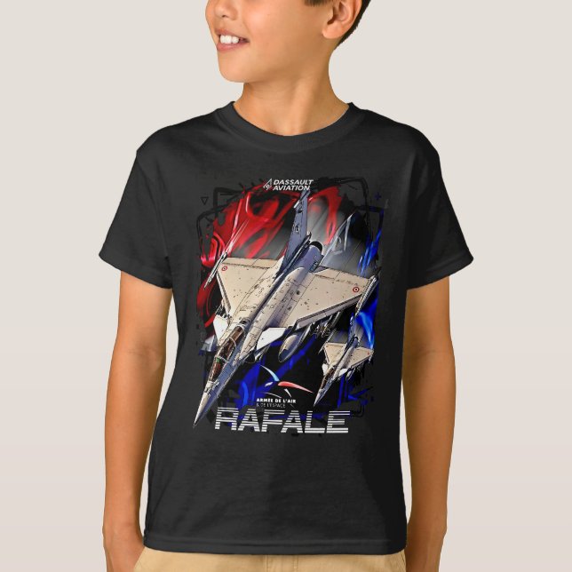 Dassault Rafale Avion de Chasse Armée de l'luft Fr T Shirt (Framsida)