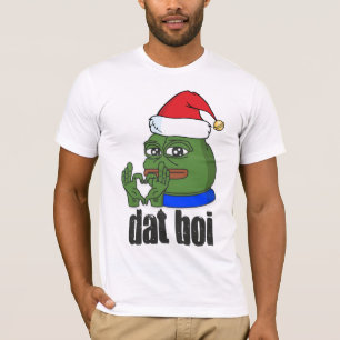 Dat Boi Funny Ansikte med julklapp här kommer T Shirt