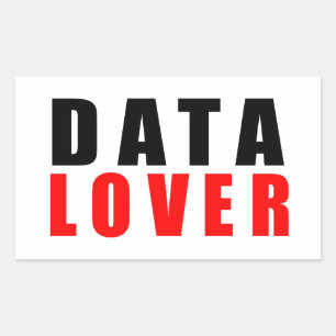 Data älskare, I kärlek data Rektangulärt Klistermärke