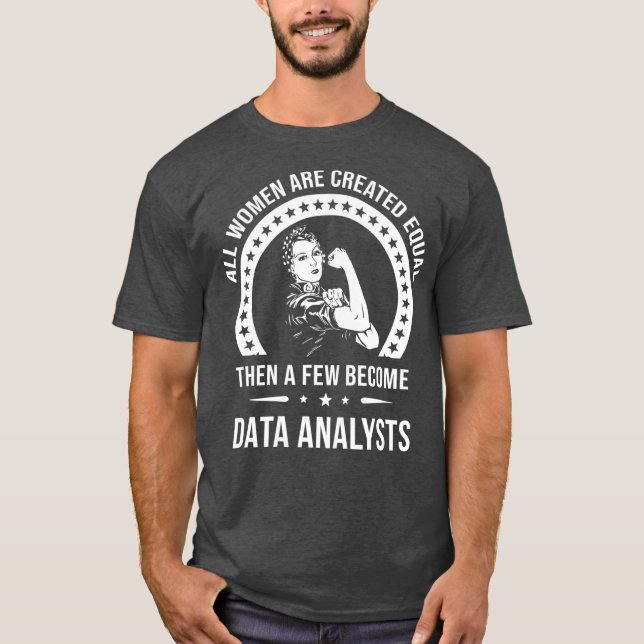 Data Analys for Women Data Analyst T Shirt (Framsida)