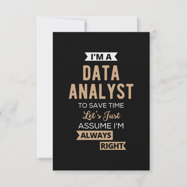 Data Analyst Anteckningskort (Framsida)