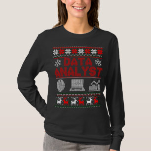 Data Analyst av Shoulder-julen, fuktig sötare T Shirt