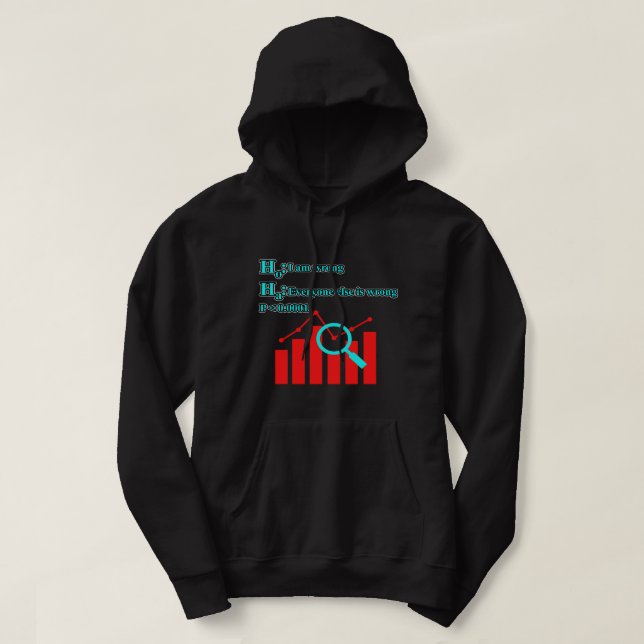 Data Analyst citat Data Scientist Science Älskare  Hoodie (Design framsida)