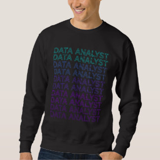 Data Analyst Data Scientist Retro Statistic Data S Lång Ärmad Tröja