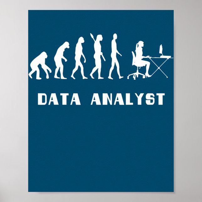 Data Analyst Evolution Science Analyst Scientist Poster (Framsidan)